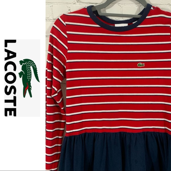 Lacoste Other - Like NEW: Adorable Lacoste Dress in Navy & Red